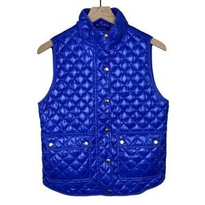 J. Crew Women’s Down Filled Puffer Vest Size Small Preppy Outdoors Zip Front